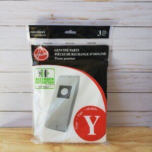 Hoover Allergen Filtration Vacuum Bags 3 Type Y New WindTunnel Tempo Uprights